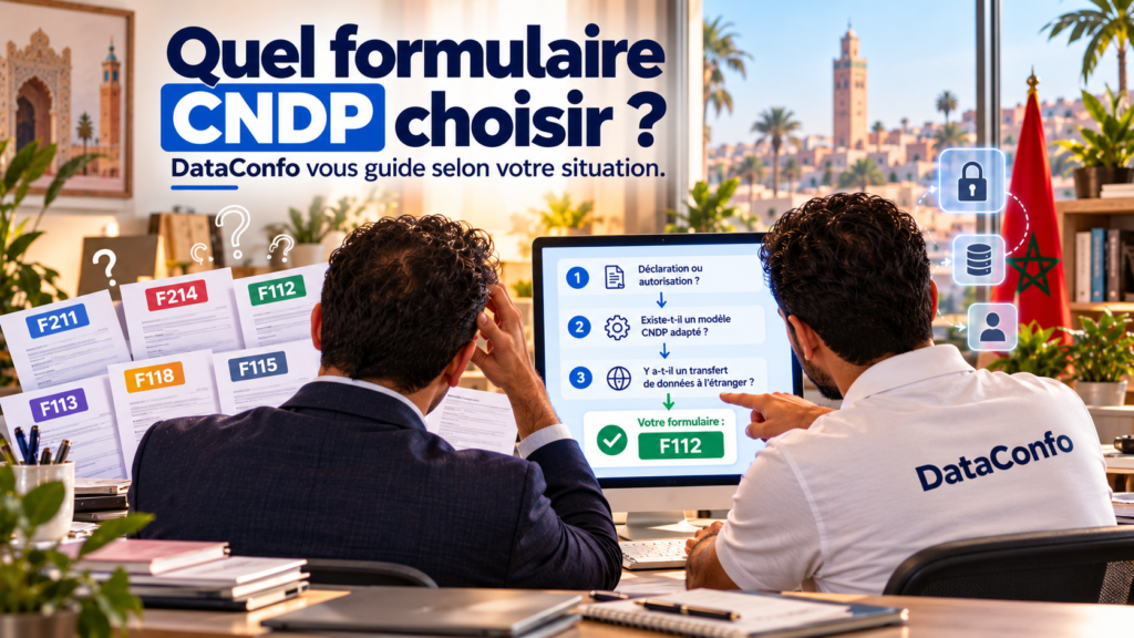 Quel formulaire CNDP choisir pour la Loi 09-08 au Maroc ? Choisir le bon formulaire CNDP pour la Loi 09-08 au Maroc avec DataConfo